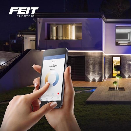 Feit Electric Feit BR20 E26 Medium Smart-Enabled LED Bulb Adjustable White 65 Watt Equivalence BR30/CCT/CA/AG