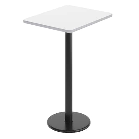 Flash Furniture Rectangle 30 in L, 24 in W, White XU-WHTB-2430-TR18B-GG