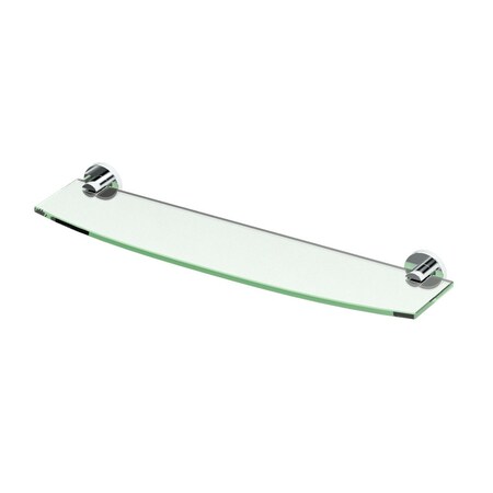 Gatco Channel Glass Vanity Shelf, Chrome 4686