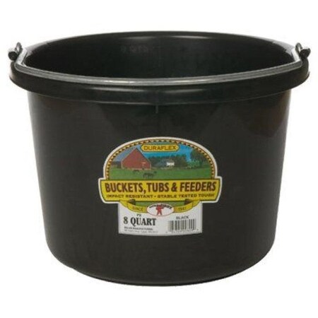 Miller Mfg P8 PLASTIC PAIL 8QT BLACK P8BLACK