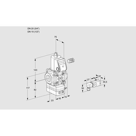 Honeywell Kromschroder VAD120/15R/NW-50B KS88007385