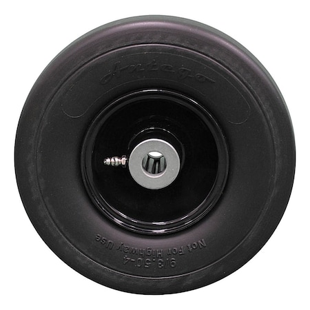 Antego Single 9x3.50-4 Flat Free Tire  Fits GRAVELY 45205, 3.25in Hub, 3/4in Caged Roller Bearings A422503000951PU93504