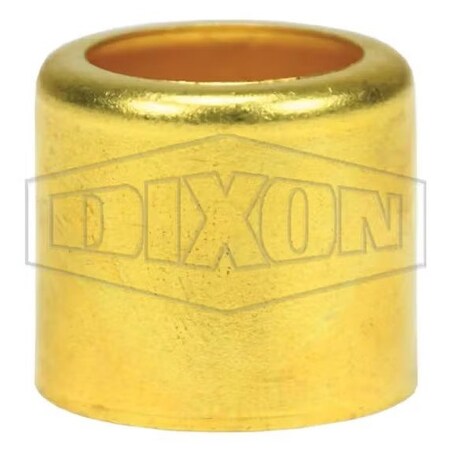 Dixon Ferrule, 1.05 in Nominal, 5/8 in L, Brass, Domestic BFMW1050
