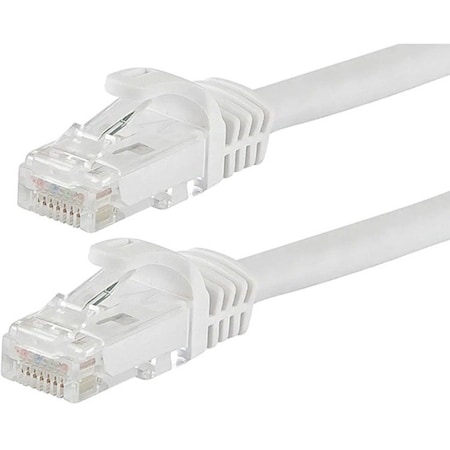 Monoprice Patch Cord, Cat 6, Flexboot, White, 10 ft. 9835