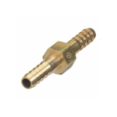 Western Enterprises Brass Hose Splicers, 200 PSIG, Barb Hex, 3/8 in, 25PK 312-149