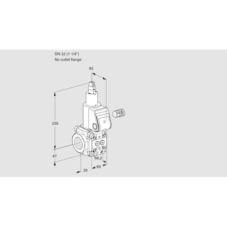 Honeywell Kromschroder Solenoid Valve for Gas, Class A, 500 mbar Max, IP65 Rated KS88024705
