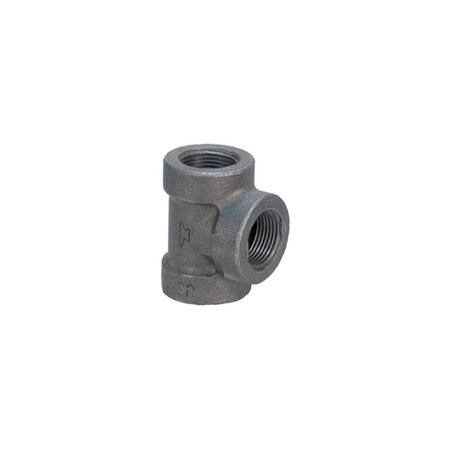 Anvil Reducing Tee 1/4in FPT X 1/4in D FPT Black Malleable Iron Black 8700120358