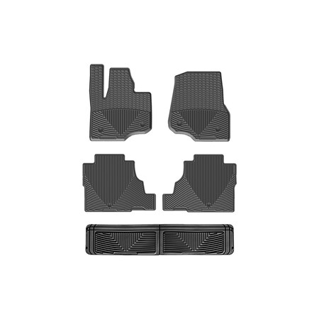 Weathertech Black, Front, Rear, and Rear All Weather Floor Mats W477-W478-W60