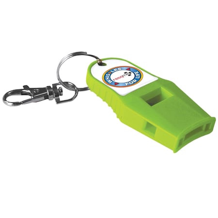 Resqme Green Whistle 1 in. H X 2 in. W X 5 in. L 1 pk 25.600.04