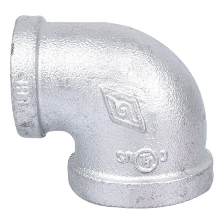 Exclusively Orgill Pipe Elbow, 1 x 34 in, Female, 90 deg Angle, Steel, SCH 40 Schedule, 300 psi Pressure 2B1X3/4G