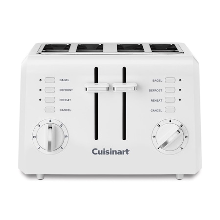 Cuisinart Plastic White 4 slot Toaster 7.2 in. H X 10.7 in. W X 10.8 in. D CPT-142P1