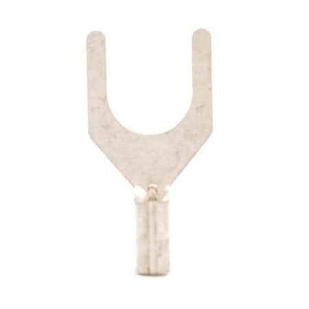 Nichifu Fork Terminal, #10 Stud Size, 20 AWG, 1000 PK 12420