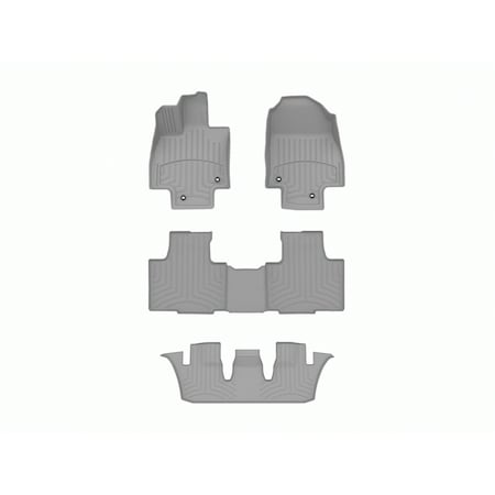 Weathertech Grey, Front and Rear and Rear FloorLiner HP 461827-1-2-3IM
