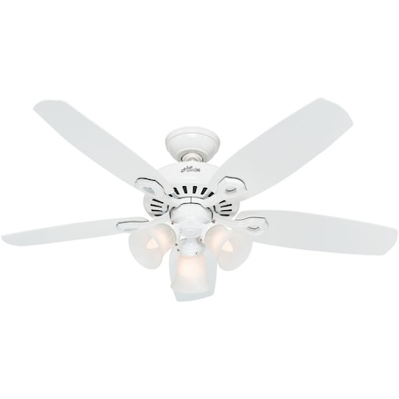 Hunter Builder 42'' White Ceiling Fan with Light Kit 52105