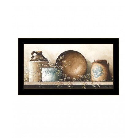 Homeroots Shelf Life Too 2 Black Framed Print Wall Art 407386
