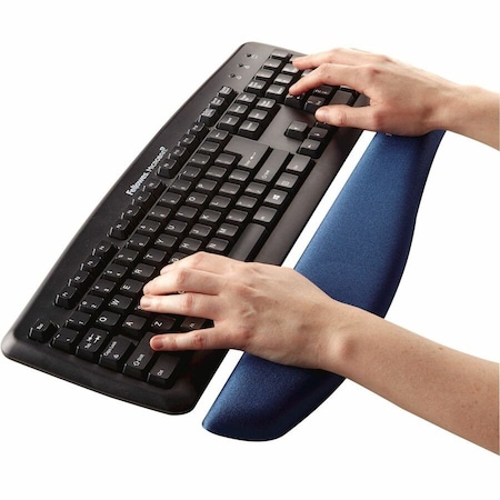 Fellowes Wrist Rest, Blue 9287401