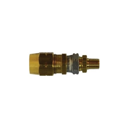Midland Industries CONNECTOR 1/2IN HOSE 3/8IN MALE ABS BRS 38364