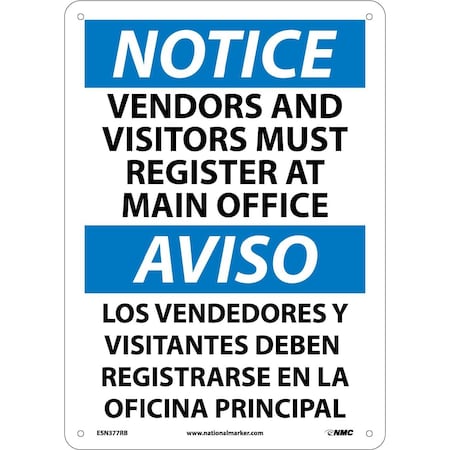 Nmc Notice Register At Main Office Sign - Bilingual, ESN377RB ESN377RB