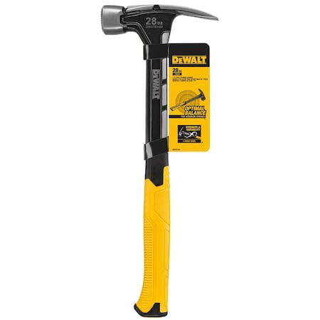 Dewalt DeWalt 28 oz Checkered Face Framing Hammer 8.50 in. Steel Handle DWHT51007