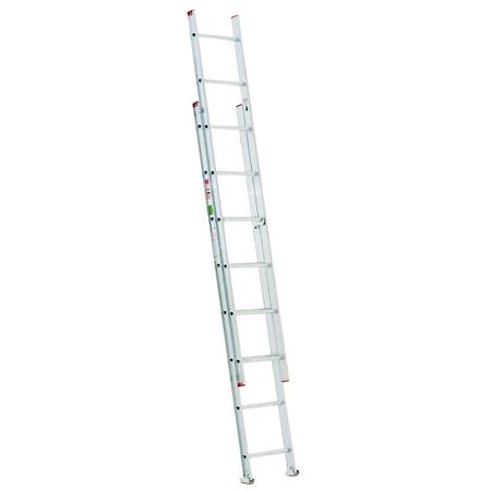 Werner Extension Ladder, 15 ft H Reach, 200 lb, Aluminum D716-2