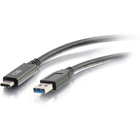 C2G 6ft USB 3.0 USB Type C to USB A USB Cable Black M/M 28832