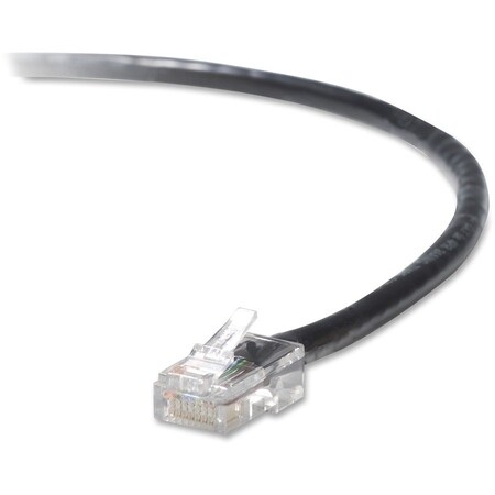 Belkin 15FT CAT5E SNAGLESS PATCH CABLE, UTP, BLACK PVC JACKET, 24AWG, T568B, 50 MICRON, A3L791-15-BLK-S