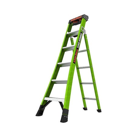 Little Giant Ladders Combination Ladder, 6.1 ft, 375 lb Capac. 13906-001