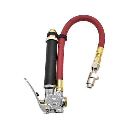 Interstate Pneumatics Heavy-Duty Tire Inflator TF5000 With T42 Lock-On Chuck - 12 in Rhino Rubber Hose TF5142