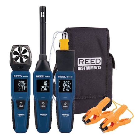 Reed Instruments Smart Series Hvac Kit, Blue, 4,921 fpm R16X0-KIT3