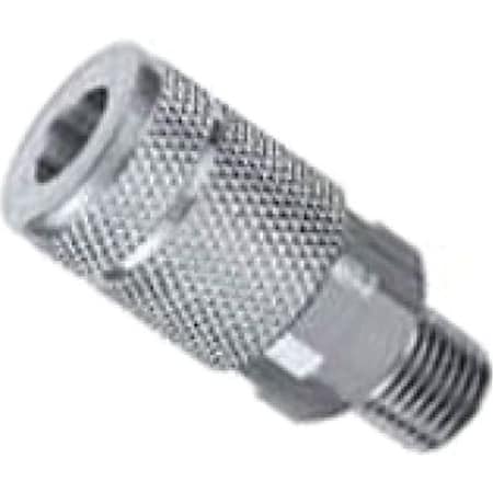 Tru-Flate Coupler, 1/4 in, MNPT, Steel 13-603