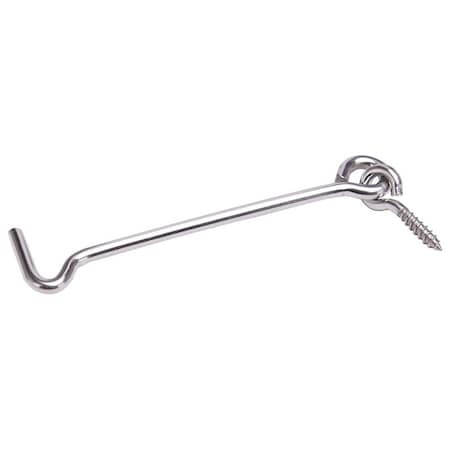 Prosource Gate Hook and Eye, 5/32 in Dia Wire, 4 in L, Stainless Steel LR-440S-PS