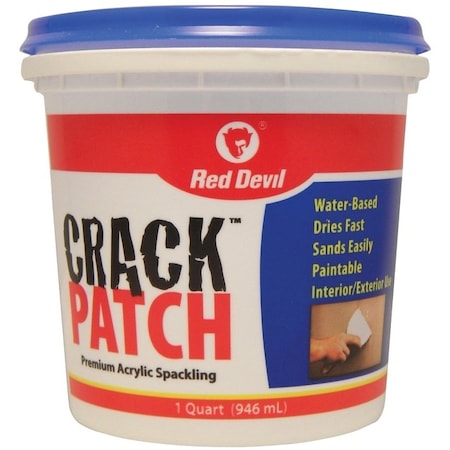 Red Devil 0 Spackling Paste White, White, 1 qt Tub 804