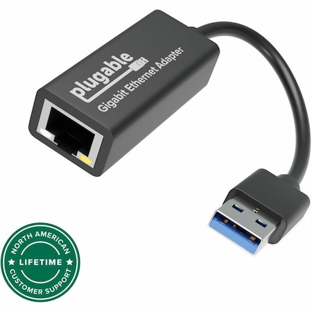 Plugable Technologies PLUGABLE USB TO ETHERNET ADAPTER, USB 3.0 TO GIGABIT ETHERNET, SUPPORTS WINDOWS USB3-E1000