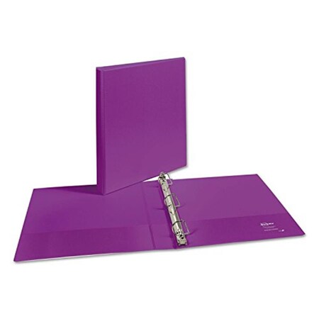 Workstationpro 1 in. Durable View Binder, Polyvinyl Chloride - Purple TH530467