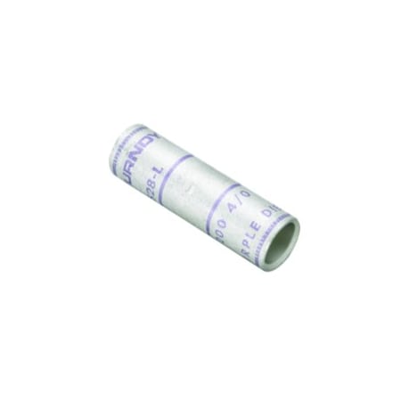 Burndy Cu Compression Splice, Standard Barrel, 4/0 AWG YS28LBOX