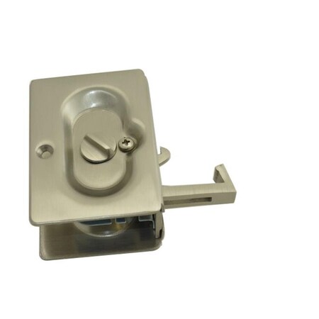 Patioplus Privacy Pocket Door Lock, Satin Nickel PA1634154