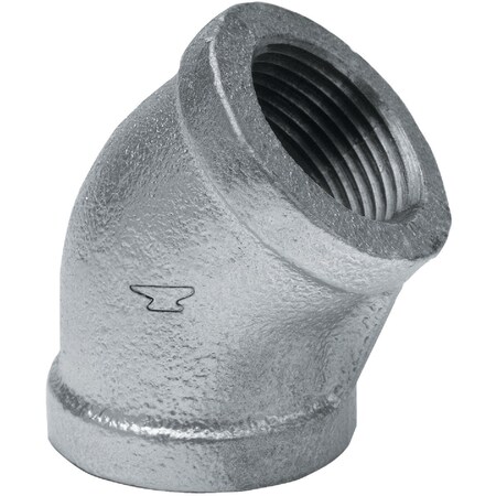 Anvil 2'' 45 Deg. Galvanized Elbow, 1/8 Bend 8700126850