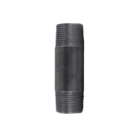 Stz Industries 1 in. MIP each X 1 in. D MIP Black Steel 4 in. L Nipple 300UP1X4