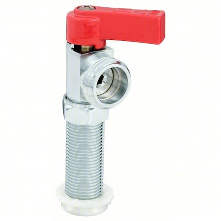 Zoro Select Washing Machine Valve, 1/2 In, Red 102-209