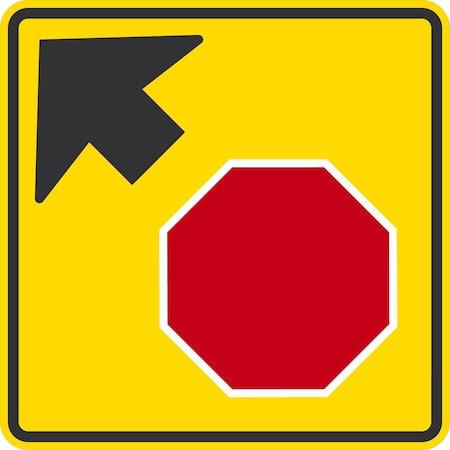 Lyle Stop Ahead (symbol), 36x36, High Intensity Prismatic, Yellow G-16298-HI_36x36