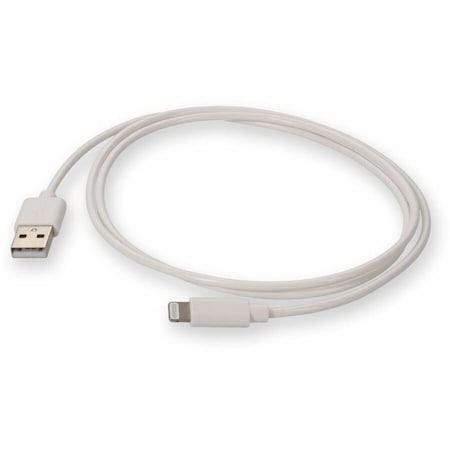 Add-On 1M APPLE COMPUTER COMPATIBLE USB 2.0 A MALE TO LIGHTNING MALE WHITE CABL MD818AM/A-AO