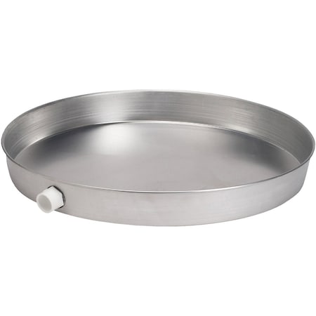 Oatey 20'' Dia. Aluminum Water Heater Drain Pan with 1-1/2'' PVC Fitting 34081