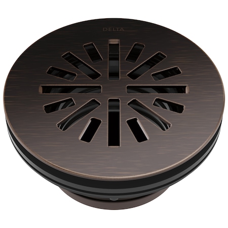 Delta 4 in Prefab Round Shower Drain In Venetian Bronze DT051411-RB