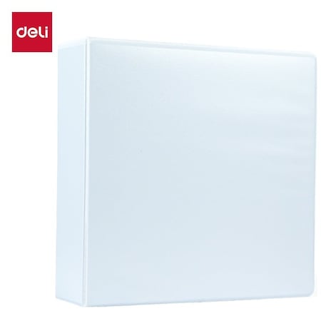 Deli Economy View Binder 2in, Letter, 3-Ring, 2 Pockets, White, 12PK CF564-WH