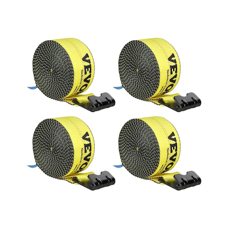 Vevor Truck Straps Winch Straps 4" x 30' with Flat Hook for Towing 10 Pack Blue, 10PK PG-08240002