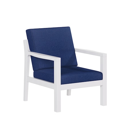 Polybird BREEZE DEEP SEAT CHAIR         WHITE POLYBIRD P100-WT-CANA