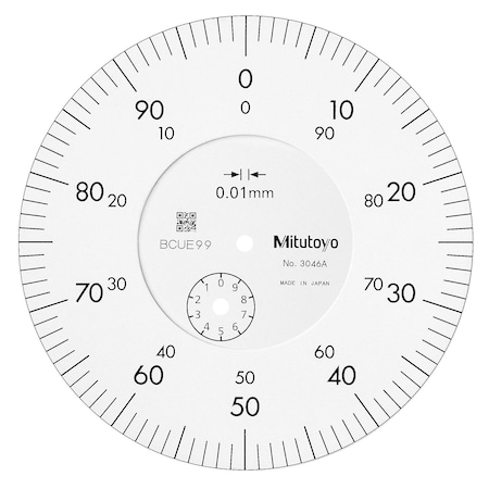 Mitutoyo Dial Indicator, 0.01-10mm 3046A