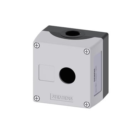 Siemens Enclosure for command devices, 22 mm, round, Enclosure material metal 3SU1851-0AA00-0AB1