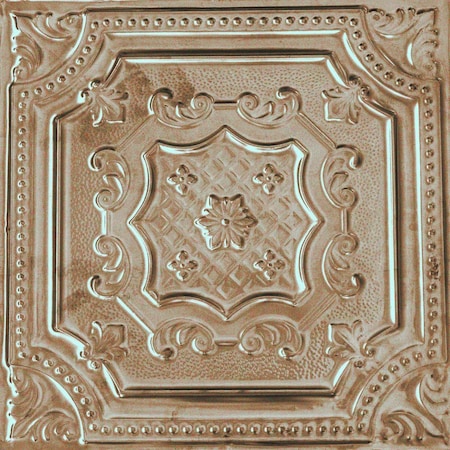 Shanko All Day Tony Pattern 612 Old Lace Surface Mount Vintage Hand Painted Standard Ceiling Tiles, 6PK ADT612-NU-STD-OLDL-6