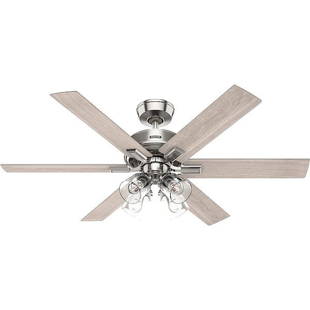 Hunter Ceiling Fan, Gray, 52 in Dia, 6 Blade 52901
